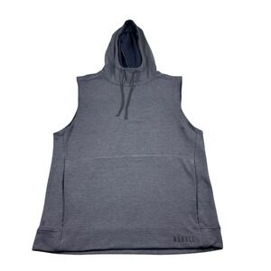 NOBULL Gray Performance Hooded Vest Fleece Lined Workout Sweater Size Large